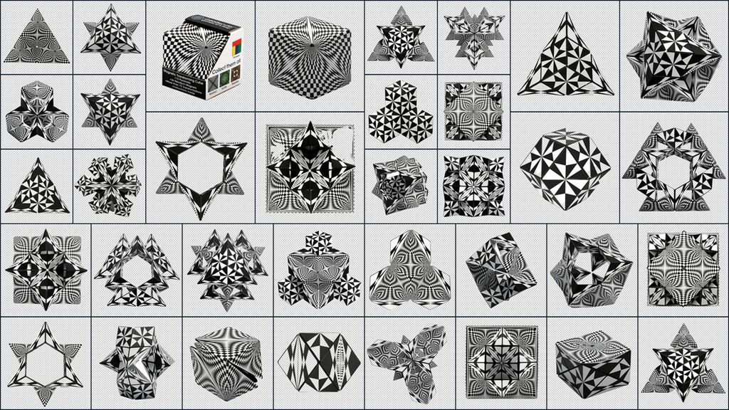 GeoBender Würfel - Geometrischer Magnetwürfel - magnetisches-/bilder/big/GeoBender Abstract-2 Collage-2.jpg